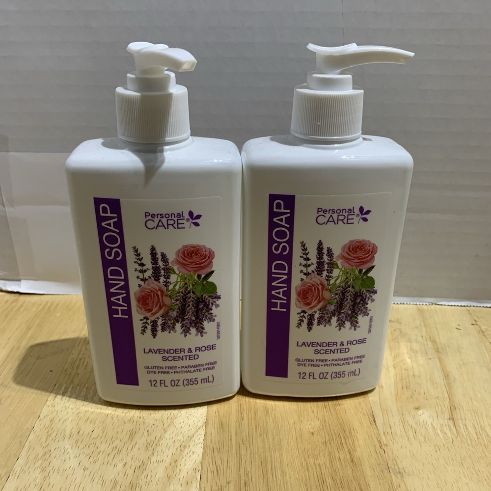 Personal Care Lavender & Rose Liquid Hand Soap Dye-Free Paraben-Free 12 fl oz